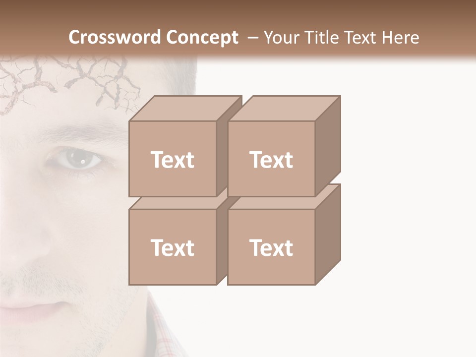 Person Peel Face PowerPoint Template