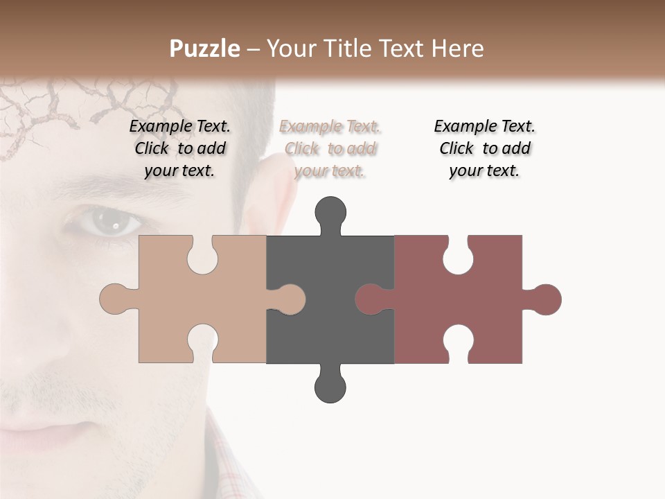 Person Peel Face PowerPoint Template