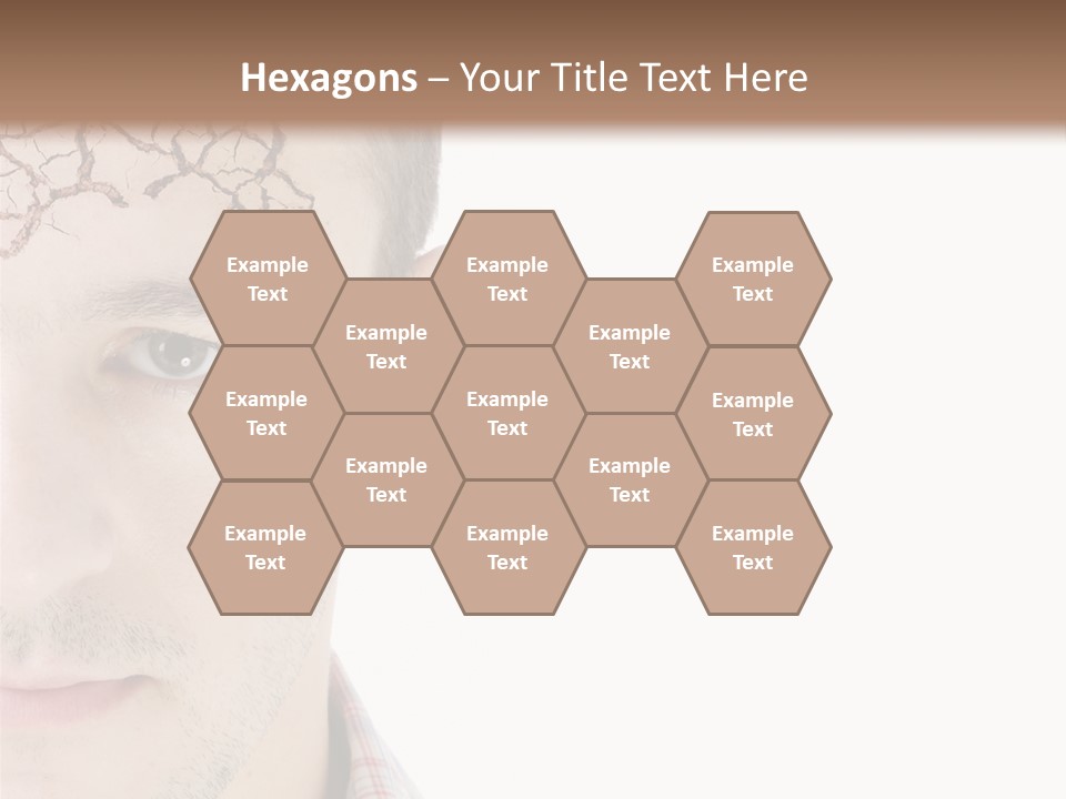 Person Peel Face PowerPoint Template