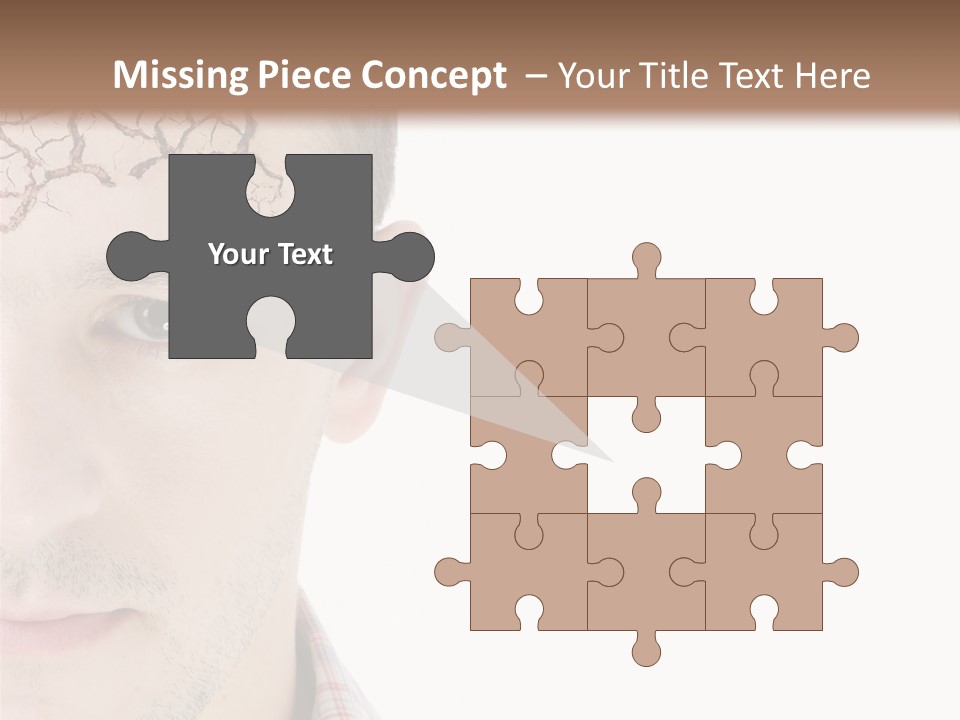 Person Peel Face PowerPoint Template