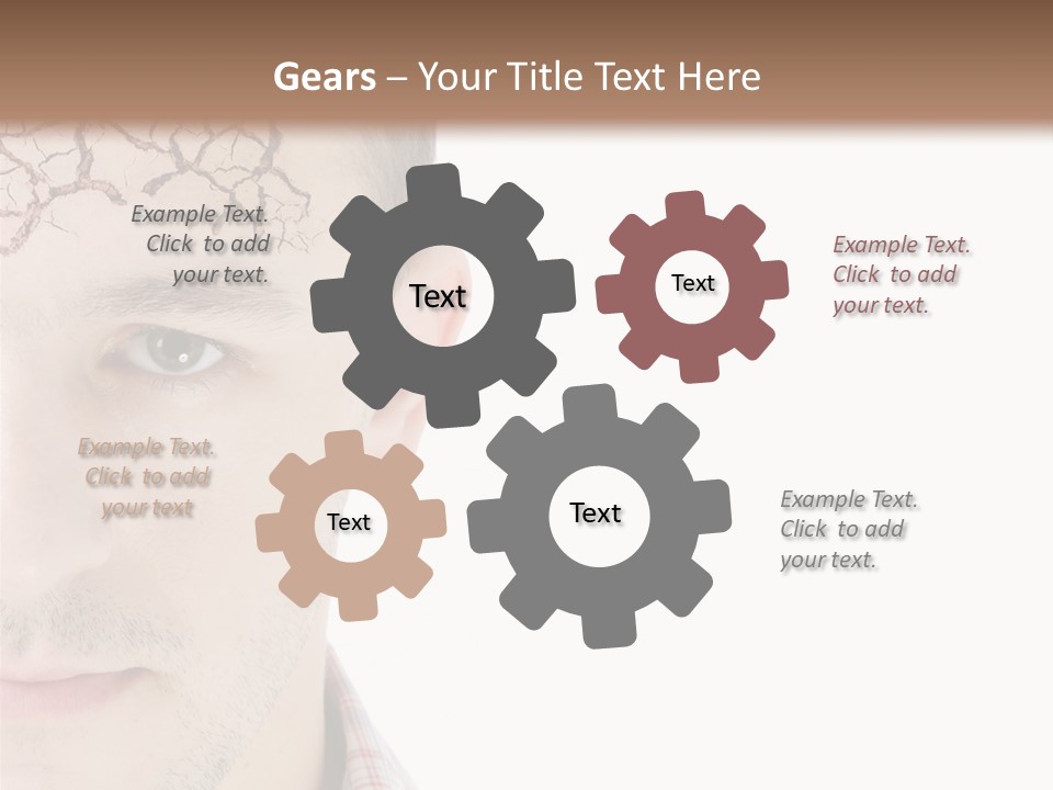 Person Peel Face PowerPoint Template