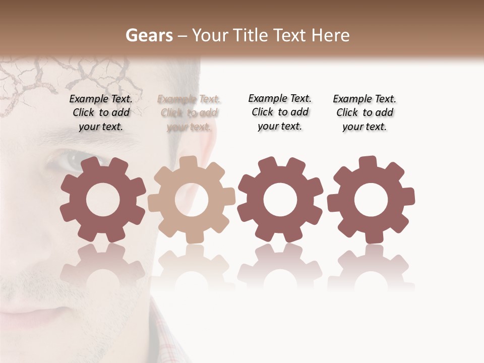 Person Peel Face PowerPoint Template