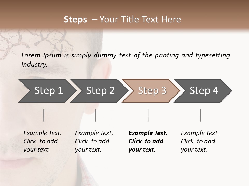 Person Peel Face PowerPoint Template