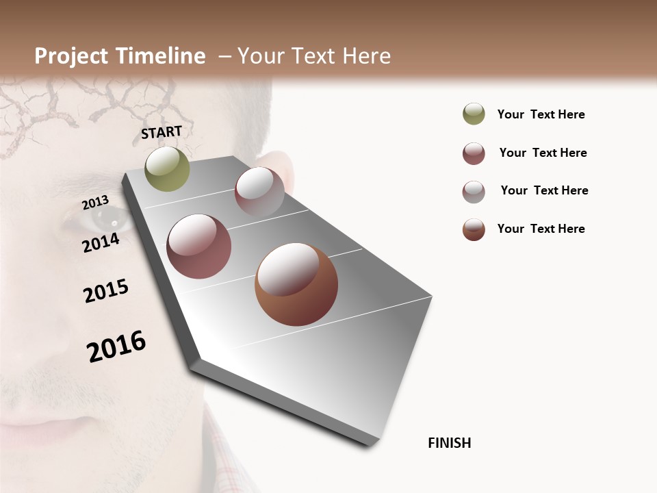 Person Peel Face PowerPoint Template