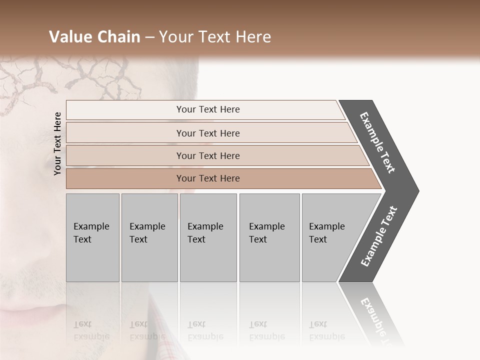 Person Peel Face PowerPoint Template