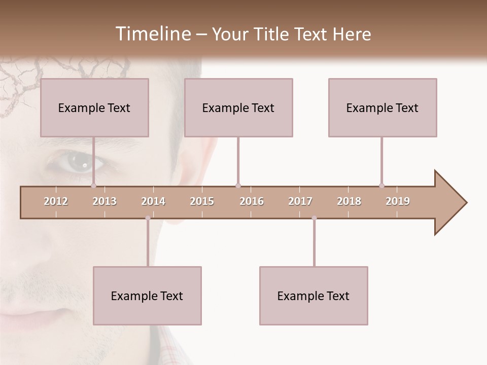 Person Peel Face PowerPoint Template