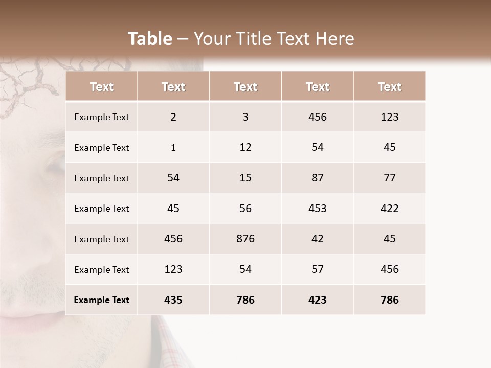 Person Peel Face PowerPoint Template
