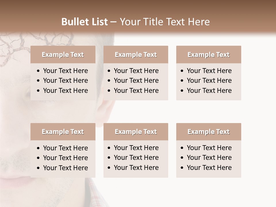 Person Peel Face PowerPoint Template