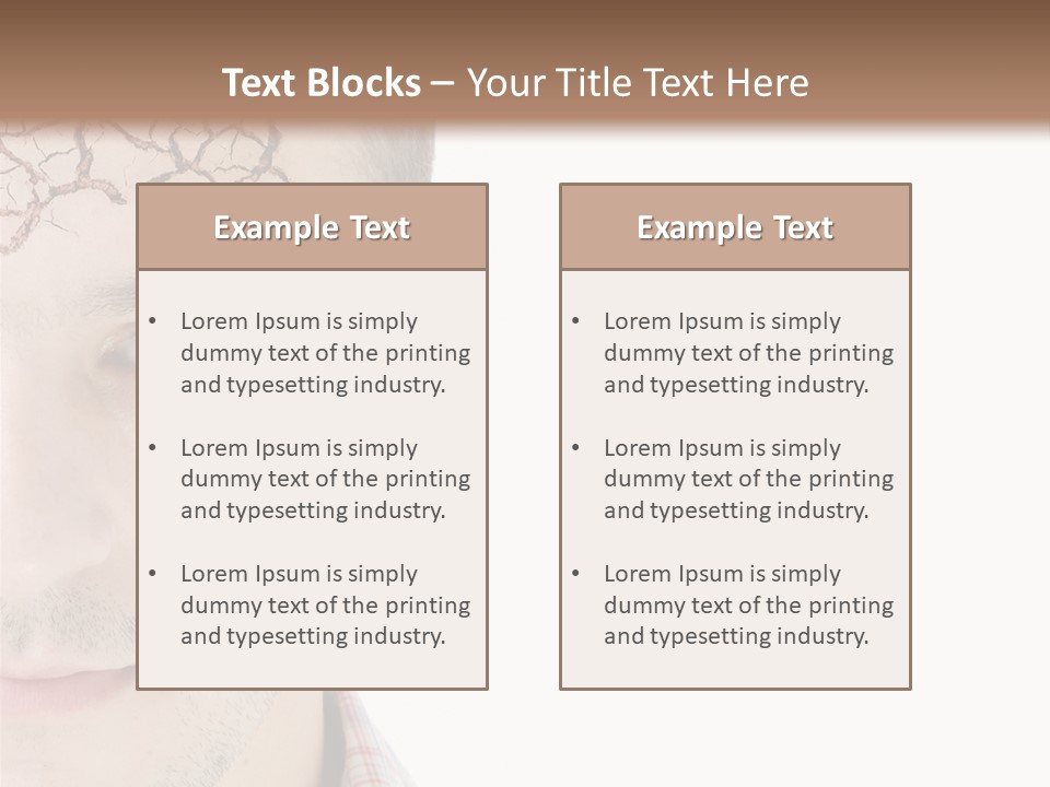 Person Peel Face PowerPoint Template