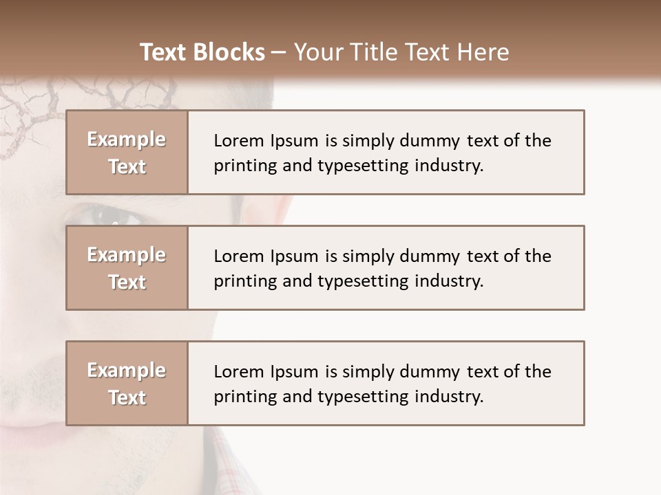 Person Peel Face PowerPoint Template