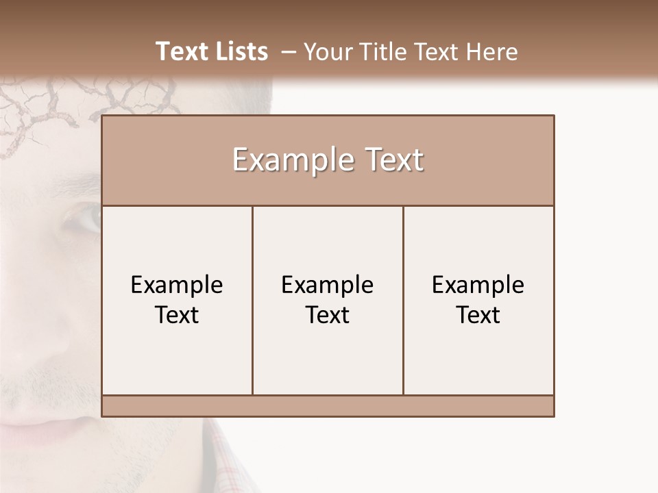 Person Peel Face PowerPoint Template
