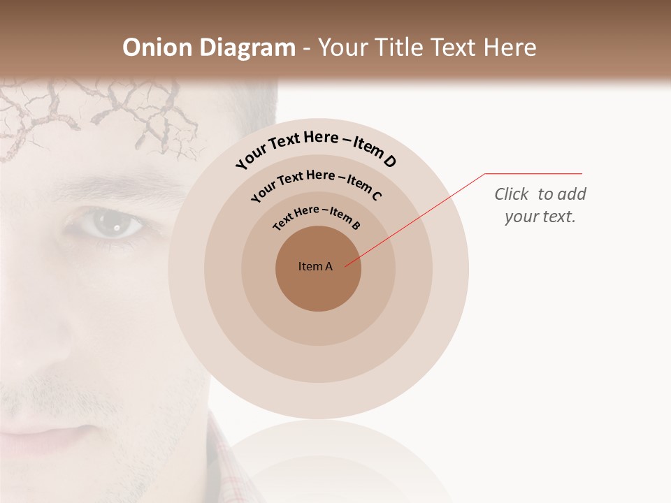 Person Peel Face PowerPoint Template