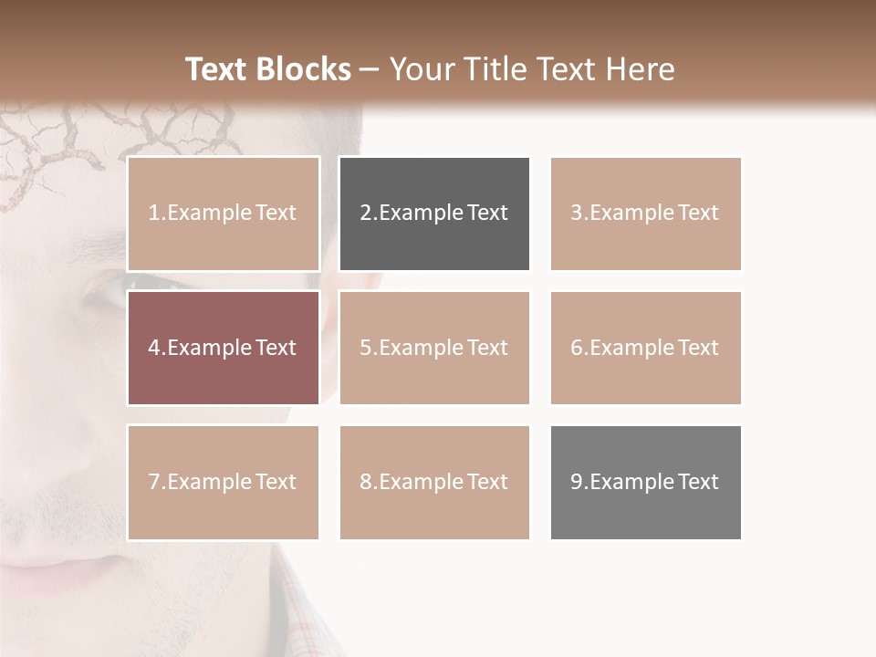 Person Peel Face PowerPoint Template