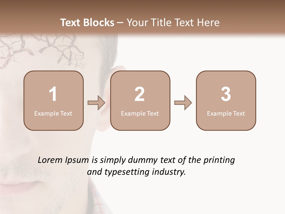 Person Peel Face PowerPoint Template