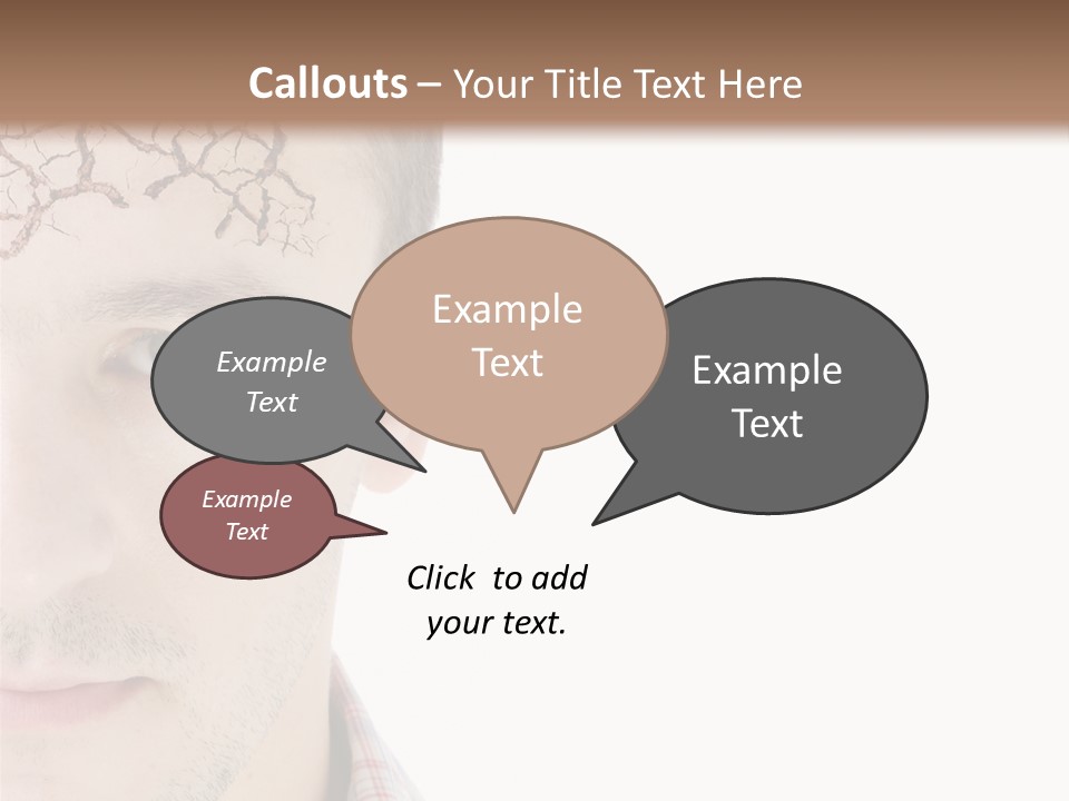 Person Peel Face PowerPoint Template