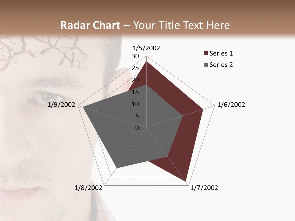 Person Peel Face PowerPoint Template