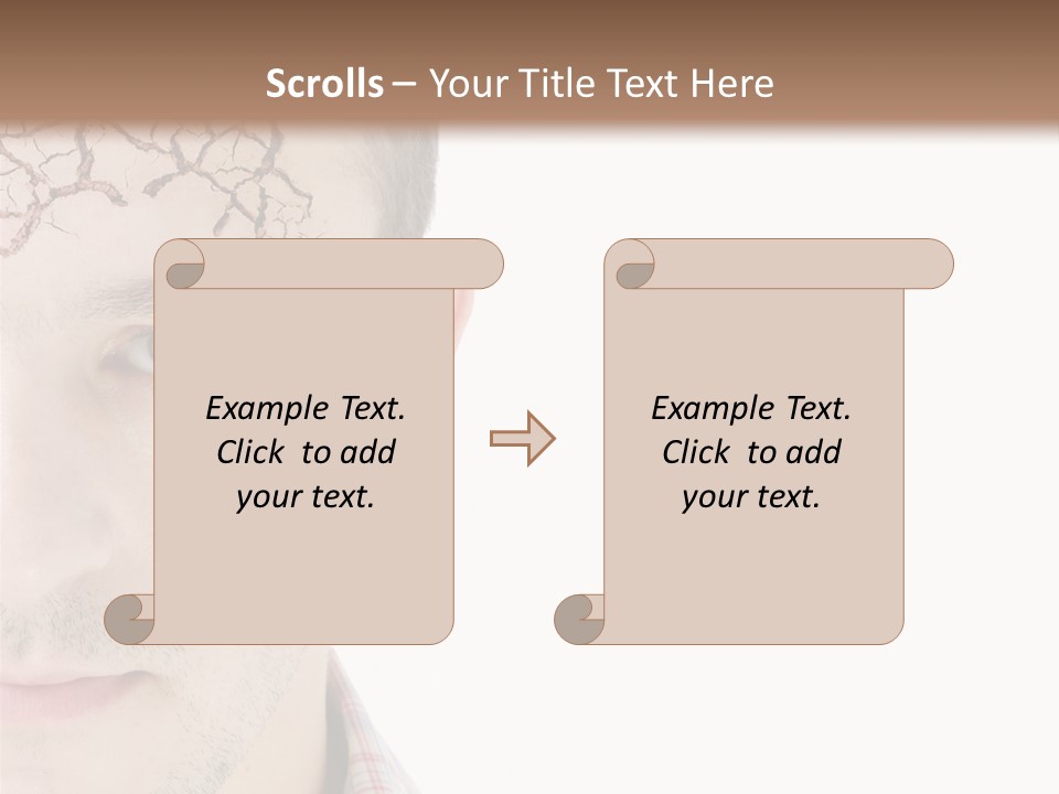 Person Peel Face PowerPoint Template