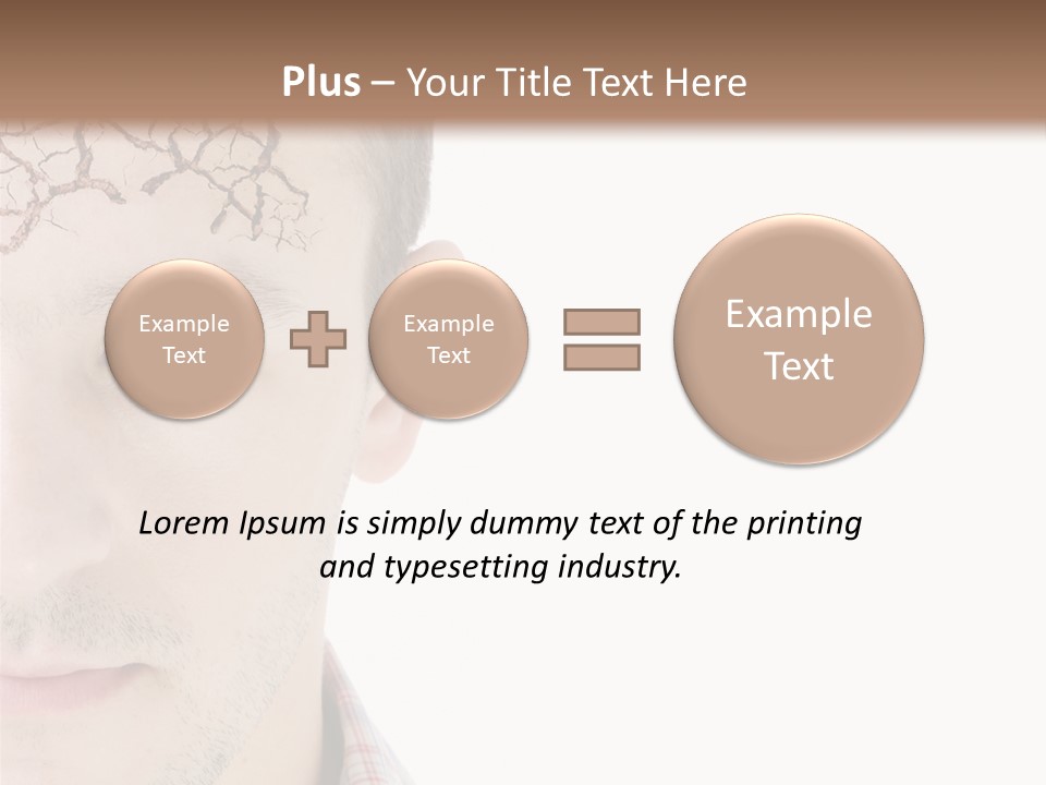 Person Peel Face PowerPoint Template