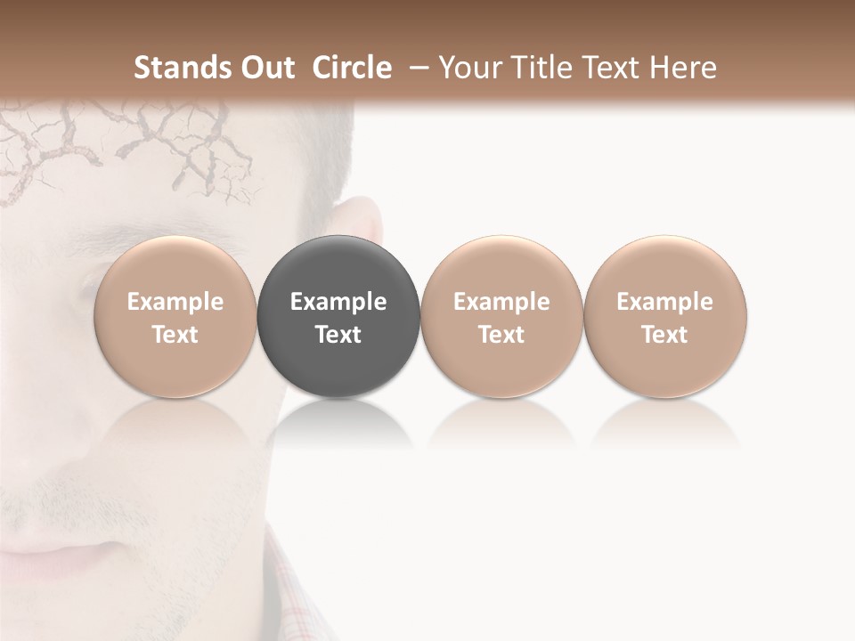 Person Peel Face PowerPoint Template