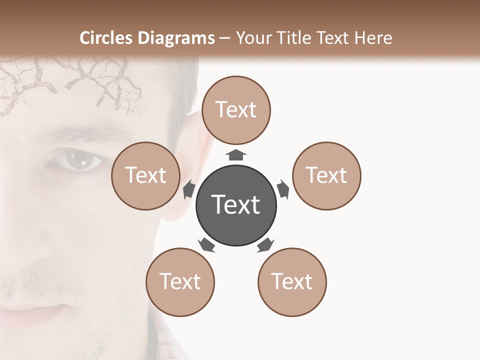 Person Peel Face PowerPoint Template