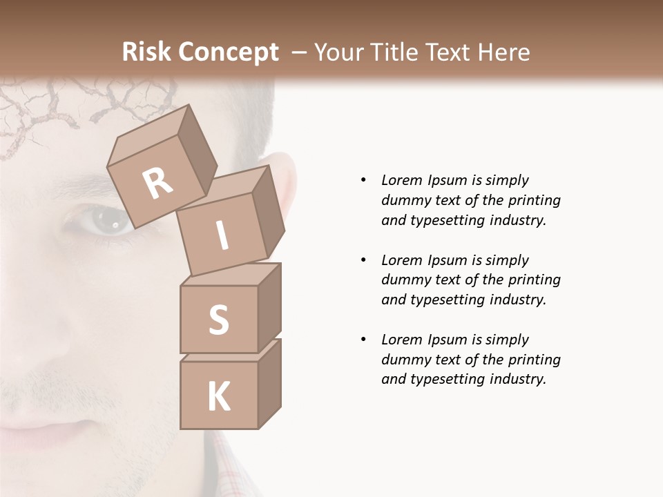 Person Peel Face PowerPoint Template