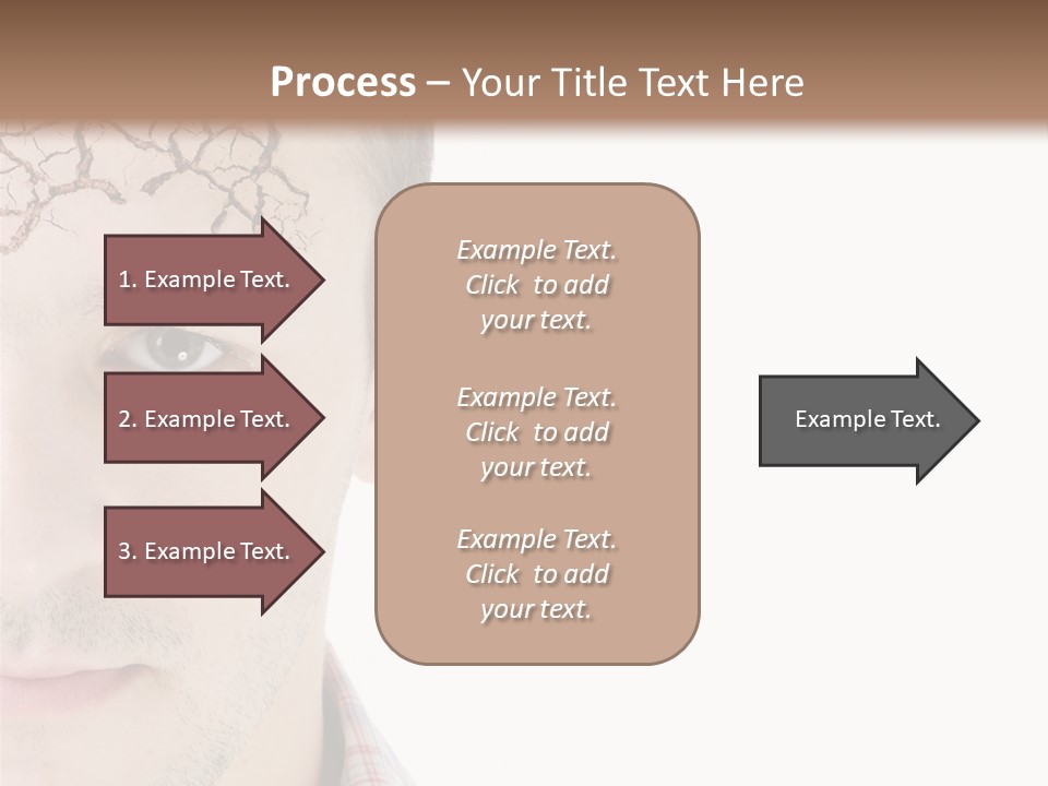 Person Peel Face PowerPoint Template