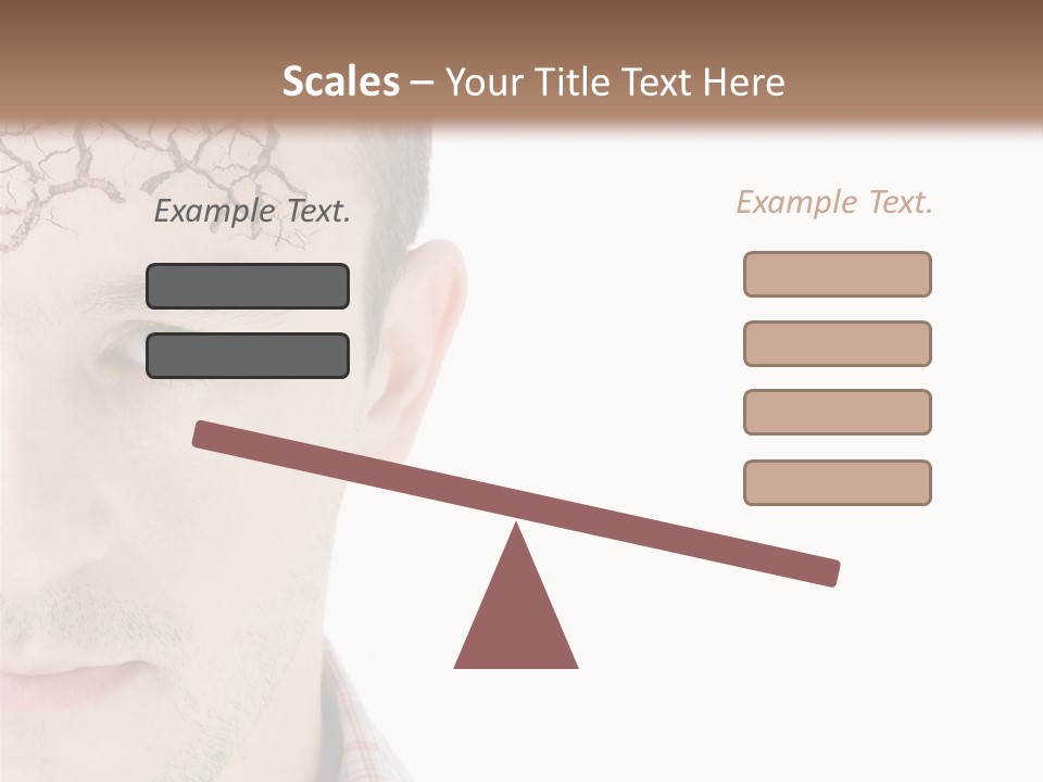 Person Peel Face PowerPoint Template