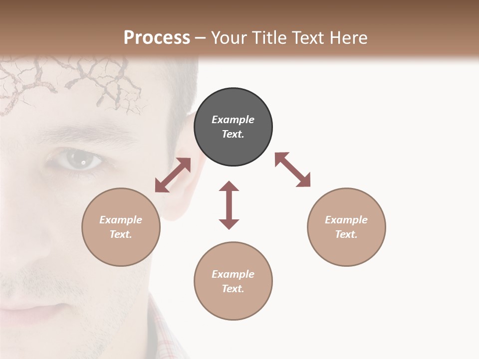 Person Peel Face PowerPoint Template