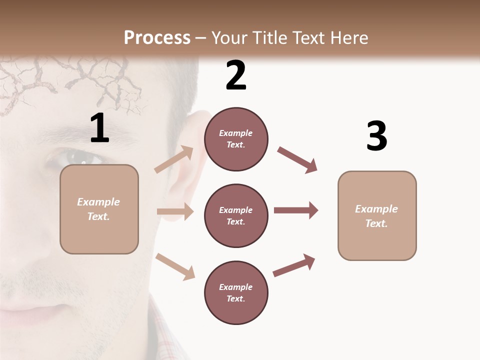 Person Peel Face PowerPoint Template