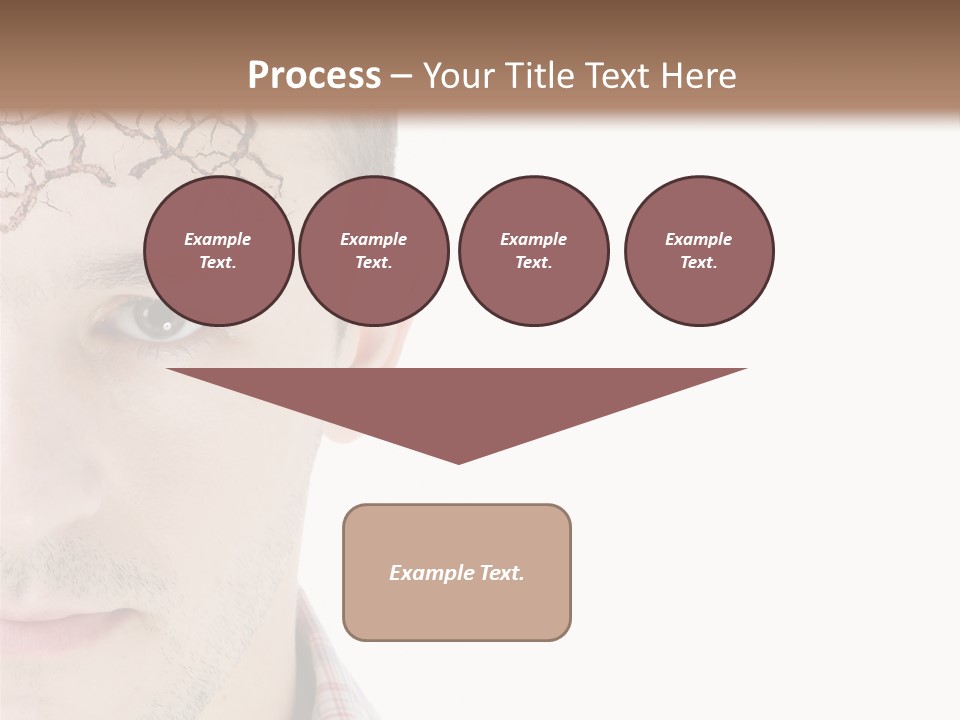 Person Peel Face PowerPoint Template