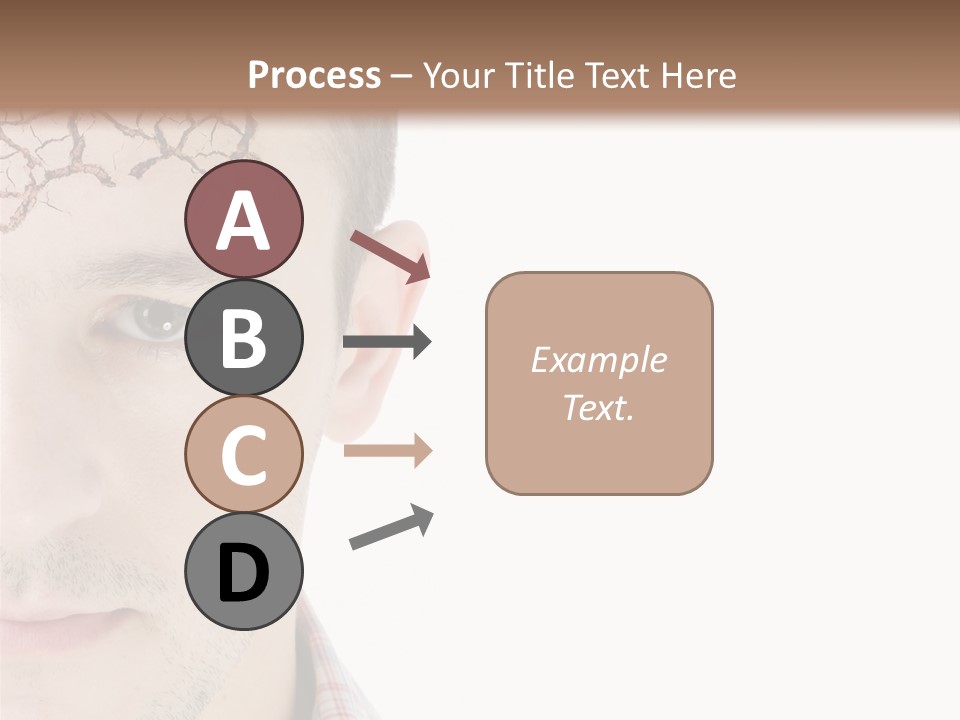 Person Peel Face PowerPoint Template