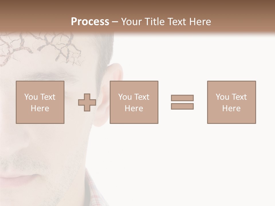 Person Peel Face PowerPoint Template