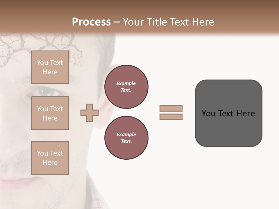 Person Peel Face PowerPoint Template