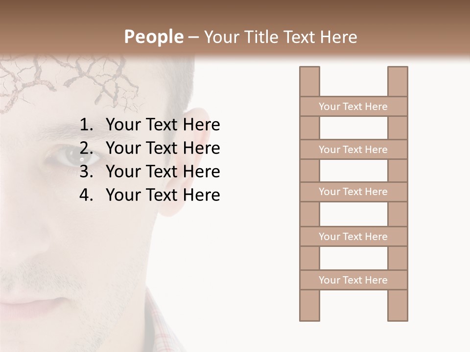 Person Peel Face PowerPoint Template