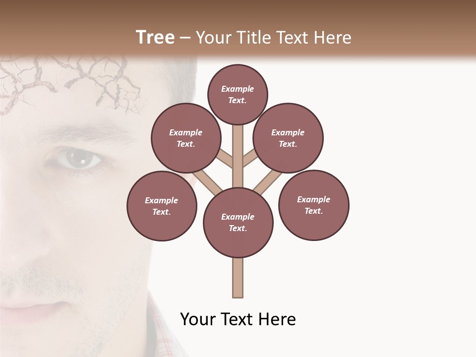 Person Peel Face PowerPoint Template