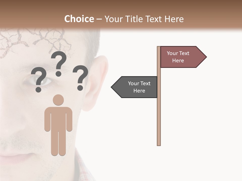 Person Peel Face PowerPoint Template