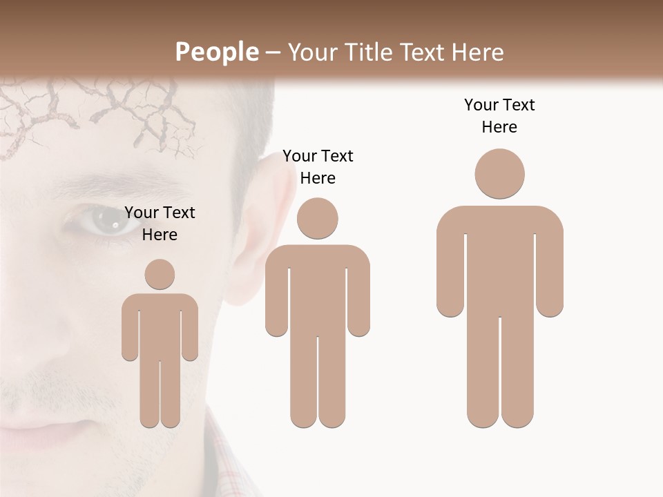 Person Peel Face PowerPoint Template