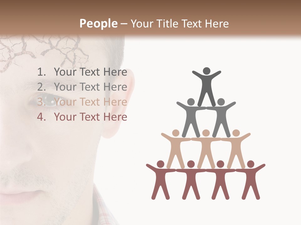 Person Peel Face PowerPoint Template