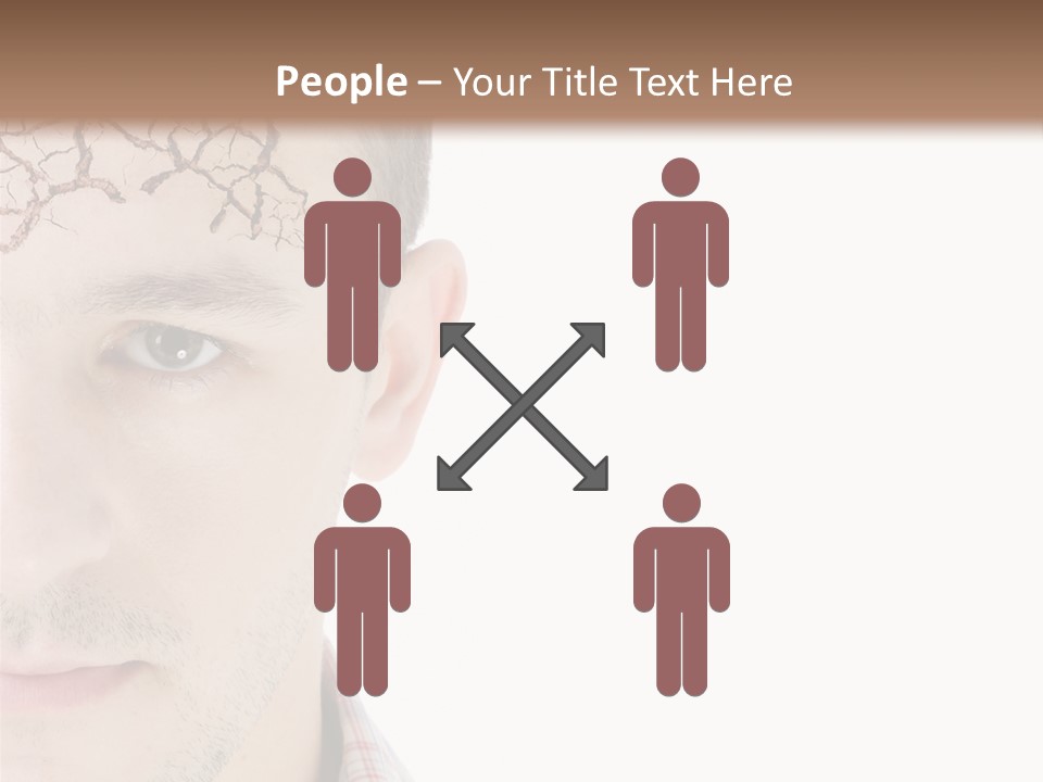 Person Peel Face PowerPoint Template