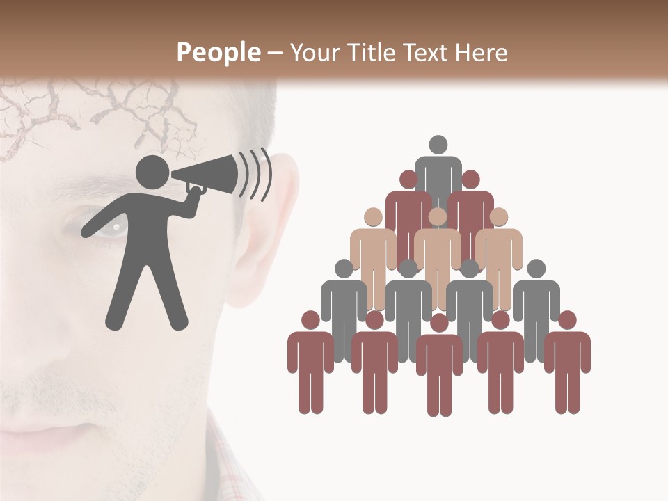 Person Peel Face PowerPoint Template