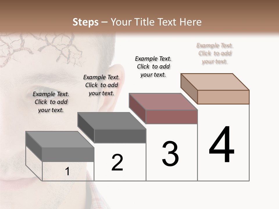 Person Peel Face PowerPoint Template