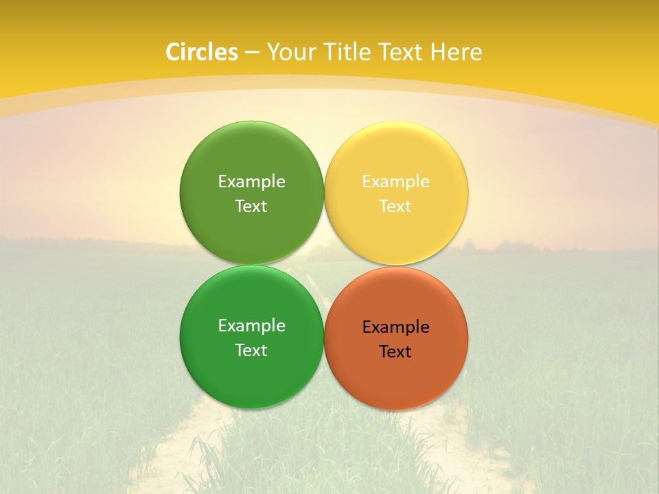 Road Environmental Way PowerPoint Template