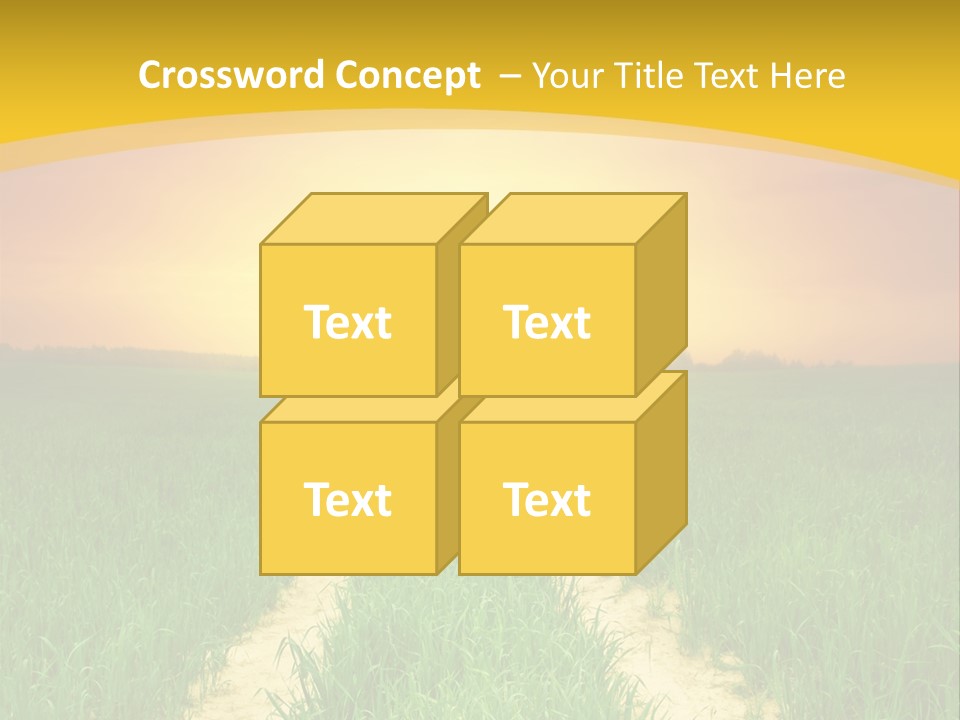 Road Environmental Way PowerPoint Template