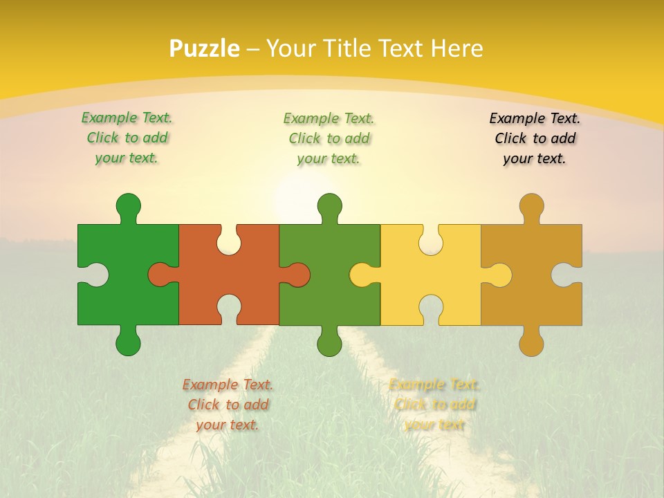 Road Environmental Way PowerPoint Template