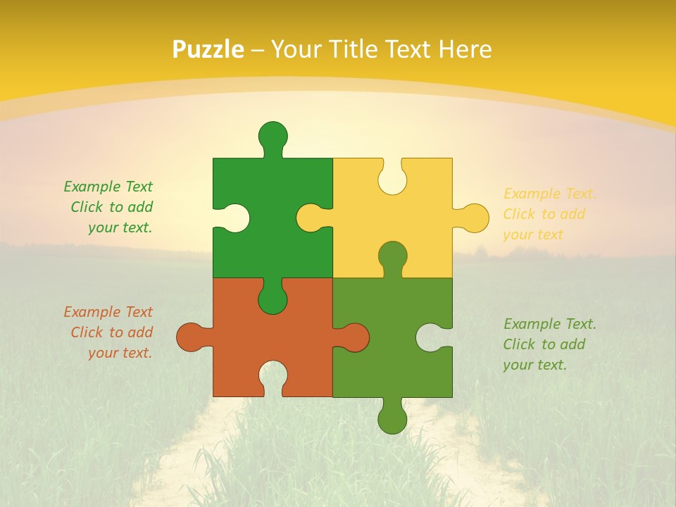 Road Environmental Way PowerPoint Template