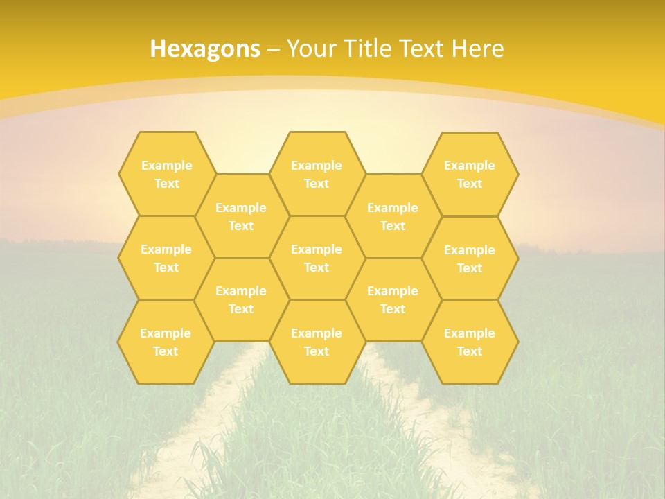 Road Environmental Way PowerPoint Template