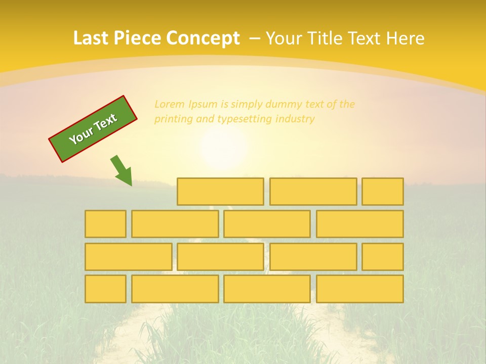 Road Environmental Way PowerPoint Template