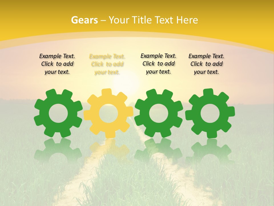 Road Environmental Way PowerPoint Template