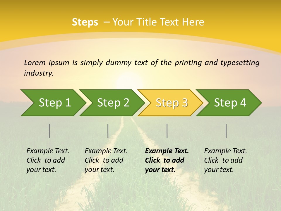 Road Environmental Way PowerPoint Template