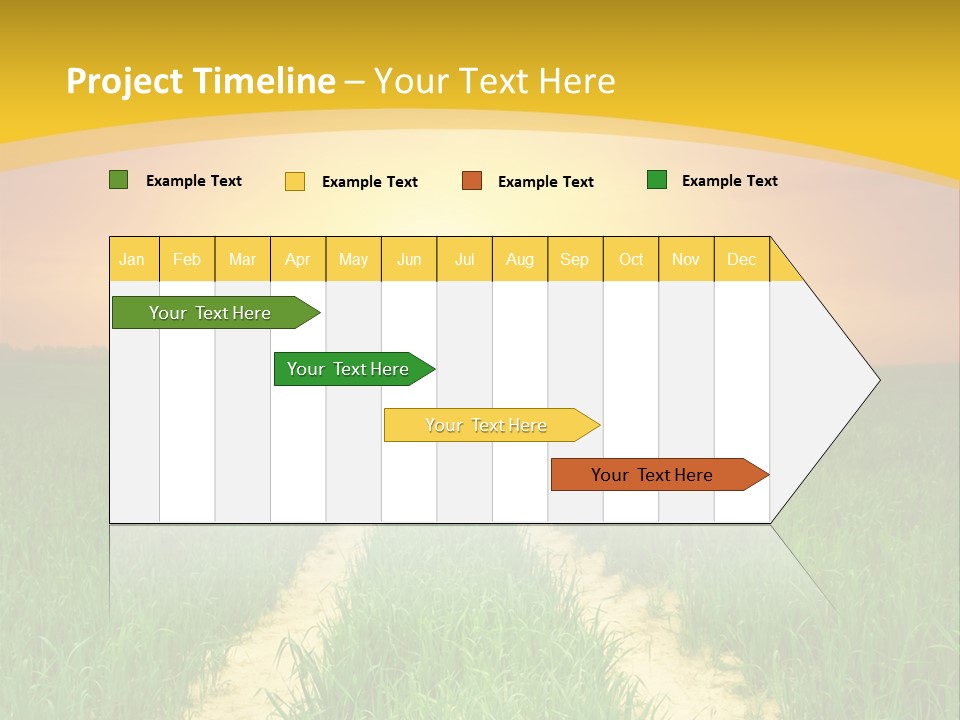 Road Environmental Way PowerPoint Template